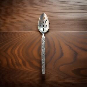 Riviera Monterey Stainless Slotted Serving‎ Spoon (Design Back) Flatware Japan